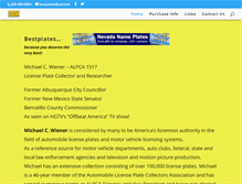 Tablet Screenshot of bestplates.com